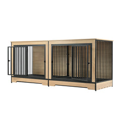 Two-Room Furniture Dog Crate