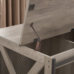 Farmhouse Dog Crate with Sliding Barn Door