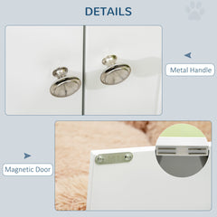 PawHut Feeding Cabinet with Stainless-Steel Bowls