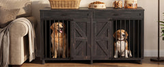 Dog Crate TV Stand with Storage