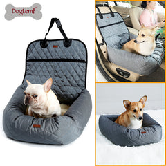 Deluxe Pet Car Bed with Cushion