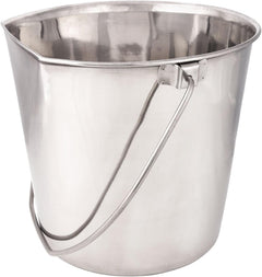 Sturdy Stainless Steel 2-Qt Pail - Flat Sided for Easy Attachment