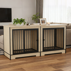 Two-Room Furniture Dog Crate