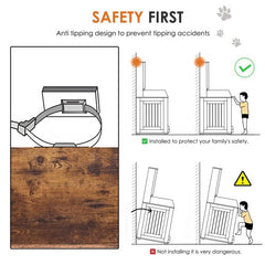Graffiti Style Dual-Door Dog Kennel
