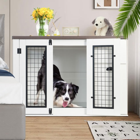 Dual Door Designer Dog Kennel