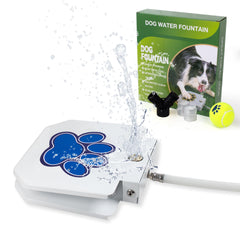 BACOENG Dog Water Fountain Step On Outdoor Dog Water Sprinkler Drinking Water Toy for Large Dogs Paw Activated Water Dispenser Upgrade Copper Valve Set