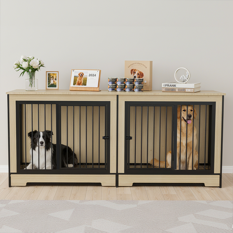 Two-Room Furniture Dog Crate