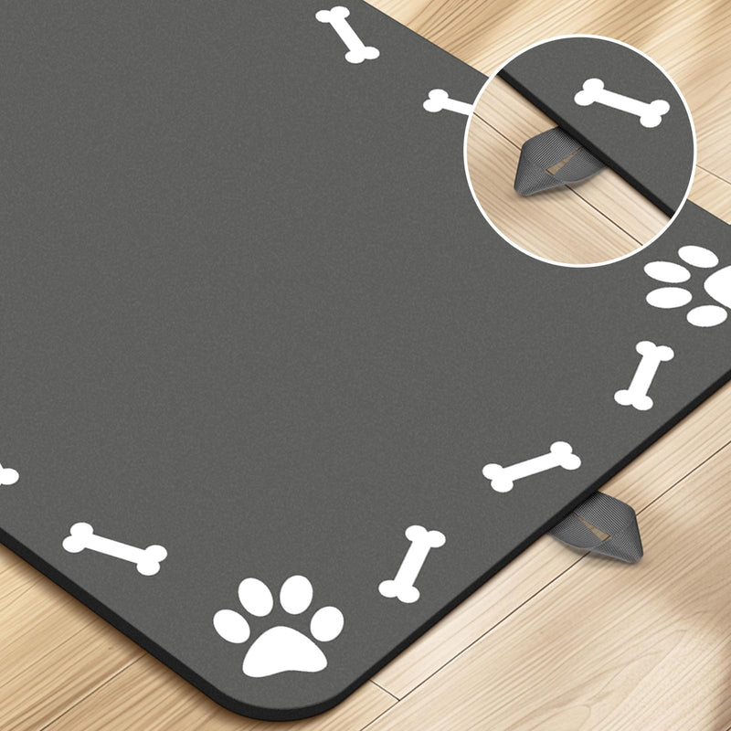 Pet Feeding Mat-Absorbent Dog Food Mat for Water Spill Dog Mat for Food and Water Bowl Quick Dry Dog Water Dispenser Mat Dog Water Bowl Mat for Messy Drinkers 16