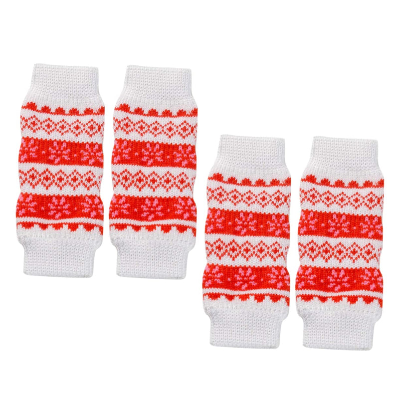Hohopeti 4pcs Dog Leg Protectors Puppy Socks Long Leg Warmers Dog Elbow Protector Dog Leg Warmer Dog Leg Cover Dog Sleeves Dog Paw Socks Small Dog Outfits Dog Leg Protect Brace Dog Set Pet