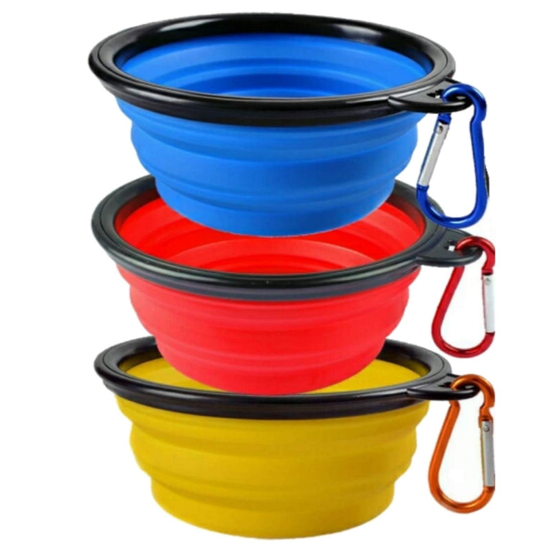 Mr. Peanuts Travel Pet Bowl Trio - BPA-Free Silicone