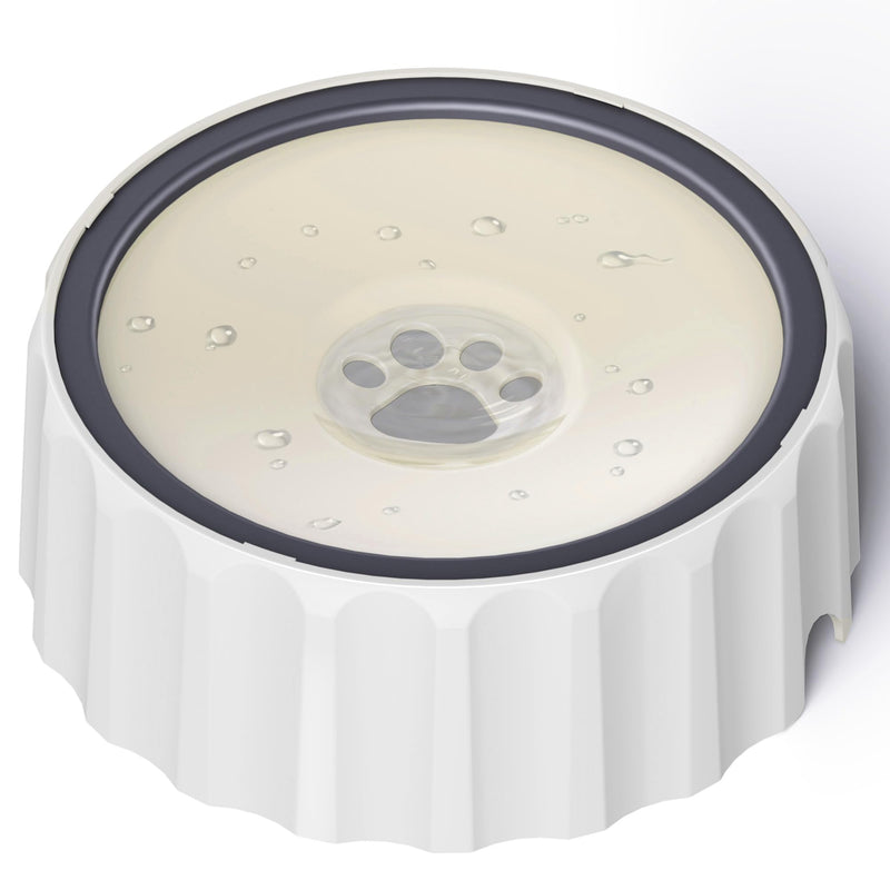 FORWH Dog Water Bowl No Spill 70oz/2L Large Capacity Dog Water Bowl Dispenser Non Slip No Splash Dog Water Bowl Pet Slow Feeder No Drip Dog Water Bowl on Vehicle Slow Water Bowl for Dogs and Cat Beige