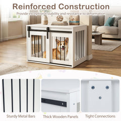 Sliding Barn-Door Dog Crate