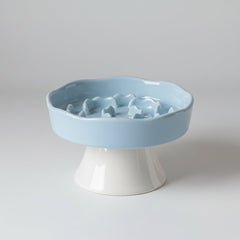 Ceramic Raised Slow Feeder Bowl