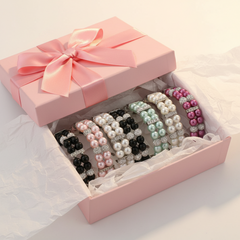 Faux-Pearl & Rhinestone Dog Collar