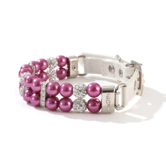 Faux-Pearl & Rhinestone Dog Collar