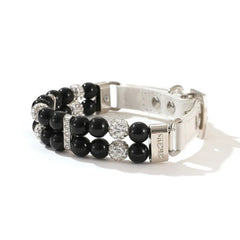 Faux-Pearl & Rhinestone Dog Collar