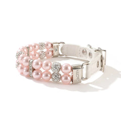 Faux-Pearl & Rhinestone Dog Collar