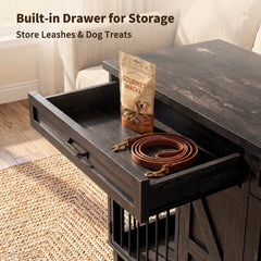 Dog Crate TV Stand with Storage