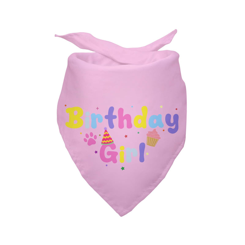Pink Birthday Bandana for Dogs
