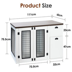 Dual Door Designer Dog Kennel