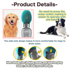 800ml Leakproof Dog Drink Bottle