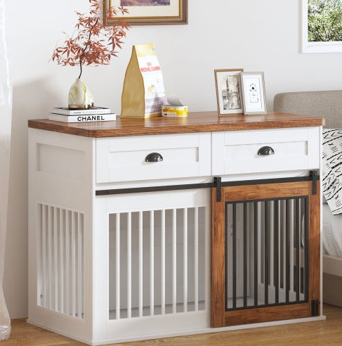 Deluxe Dual-Door Dog Crate Furniture