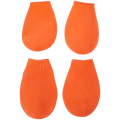 PawPals Rubber Rain Boots for Dogs - Orange, Medium
