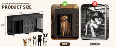 Dog Crate TV Stand with Storage