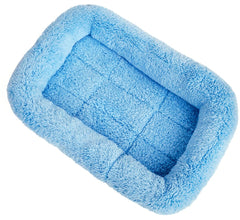 XIAOYU Winter Warm Comfortable Pet Dog Cat Sleeping Bed Mat for Pet House/Kennels/Cage/Crate Bed Blue M